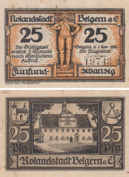 Бона. Германия. Бельгерн 25 пфеннигов 1921 год. Нотгельд. (VF)