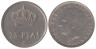  Испания. 25 песет 1975 год. Король Хуан Карлос I. (77 внутри звезды) 
