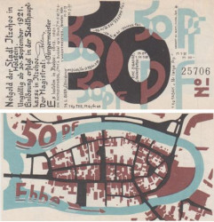 Бона. Германия. Итцехо 50 пфеннигов 1921 год. Нотгельд. (XF)