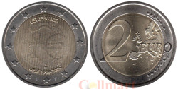 Люксембург. 2 евро 2009 год. 10 лет монетарной политики ЕС (EMU) и введения евро.