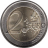  Люксембург. 2 евро 2009 год. 10 лет монетарной политики ЕС (EMU) и введения евро. 