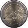  Люксембург. 2 евро 2009 год. 10 лет введения евро. 