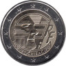  Франция. 2 евро 2022 год. 90 лет со дня рождения Жака Ширака. 