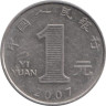  Китай. 1 юань 2007 год. Хризантема. 