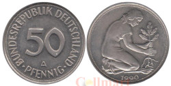 ФРГ. 50 пфеннигов 1990 год. (A)