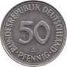  ФРГ. 50 пфеннигов 1990 год. (A) 