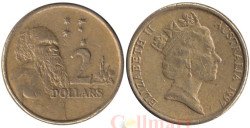 Австралия. 2 доллара 1997 год. Австралийский абориген.