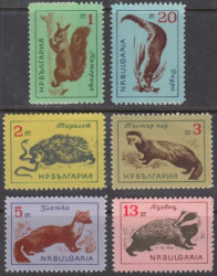 Набор марок. Болгария 1963 год. Фауна. (6 марок)
