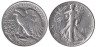  США. 1/2 доллара (50 центов) 1943 год. Без отметки монетного двора. 