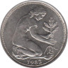  ФРГ. 50 пфеннигов 1982 год. (G) 