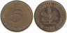  ФРГ. 5 пфеннигов 1988 год. (F) 