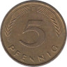  ФРГ. 5 пфеннигов 1988 год. (F) 
