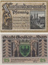  Бона. Германия. Гослар 25 пфеннигов 1920 год. Нотгельд. (XF) 