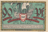  Бона. Германия. Киль 90 пфеннигов 1921 год (вариант 1). Нотгельд. (XF) 