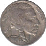  США. 5 центов 1935 год. Индеец. Бизон. (без отметки монетного двора) 