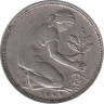 ФРГ. 50 пфеннигов 1949 год. (F) 
