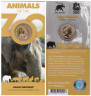  Австралия. 1 доллар 2012 год. Животные в зоопарке - Азиатский слон. 