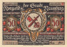  Бона. Германия. Наумбург 50 пфеннигов 1920 год. Аверс с вишенками, литера M. Нотгельд. (XF) 