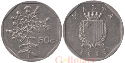 Мальта. 50 центов 1995 год. Девясил.