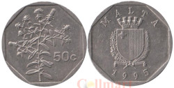 Мальта. 50 центов 1995 год. Девясил.