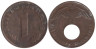  Германия - Третий рейх. 1 рейхспфенниг 1937 год. (D) 