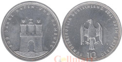 Германия (ФРГ). 10 марок 1989 год. 800 лет Гамбургскому порту.