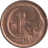  Австралия. 1 цент 1977 год. Карликовый летучий кускус. 