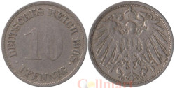 Германская империя. 10 пфеннигов 1908 год. (G)