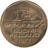  Финляндия. 5 марок 1977 год. Ледокол Варма. 