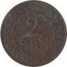  Дания. 2 эре 1907 год. Король Фредерик VIII. 