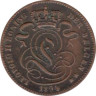  Бельгия. 1 сантим 1894 год. Лев. DER BELGEN 