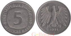 Германия (ФРГ). 5 марок 1991 год. (A)