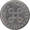  Финляндия. 1 марка 1958 год. Квадрат с петлями. 
