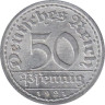  Веймарская республика. 50 пфеннигов 1921 год. (G) 