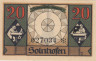  Бона. Германия. Зольнхофен 20 пфеннигов 1921 год. Нотгельд. (XF) 