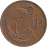  Ирландия. 1 пенни 1982 год. Павлин. 