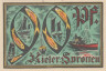  Бона. Германия. Киль 90 пфеннигов 1921 год (вариант 2). Нотгельд. (XF) 