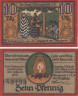  Бона. Германия. Вернигероде 10 пфеннигов 1921 год. Нотгельд. (XF) 