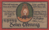  Бона. Германия. Вернигероде 10 пфеннигов 1921 год. Нотгельд. (XF) 