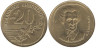  Греция. 20 драхм 1990 год. Дионисиос Соломос. 