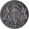 Латвия. 1 лат 2013 год. Паритет монет. 
