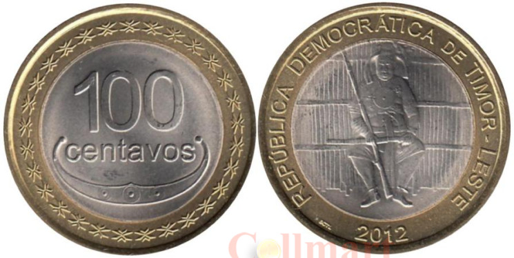  Восточный Тимор. 100 сентаво 2012 год. Бонавентура Мануфахи. 