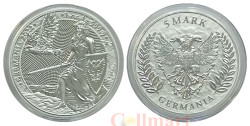 Германия. 5 марок 2022 год. Воительница с мечом и щитом. 1 унция. 