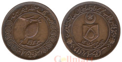 Индия. Княжество Тонк. 1 пайс 1932 год. Мухаммад Саадат Али Хан. (большая монета)