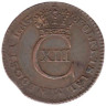  Швеция. 1/12 скиллинга 1812 год. Король Карл XIII. 