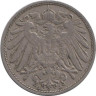  Германская империя. 10 пфеннигов 1907 год. (J) 