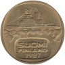  Финляндия. 5 марок 1987 год. Ледокол Урхо. (М) 