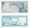  Бона. Остров Мэн 50 новых пенсов 1969 год. Елизавета II. (XF, надрыв) 