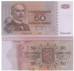 Бона. Финляндия 50 марок 1977 год. Каарло Юхо Штальберг. (XF)