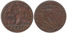  Бельгия. 1 сантим 1907 год. Лев. DER BELGEN 